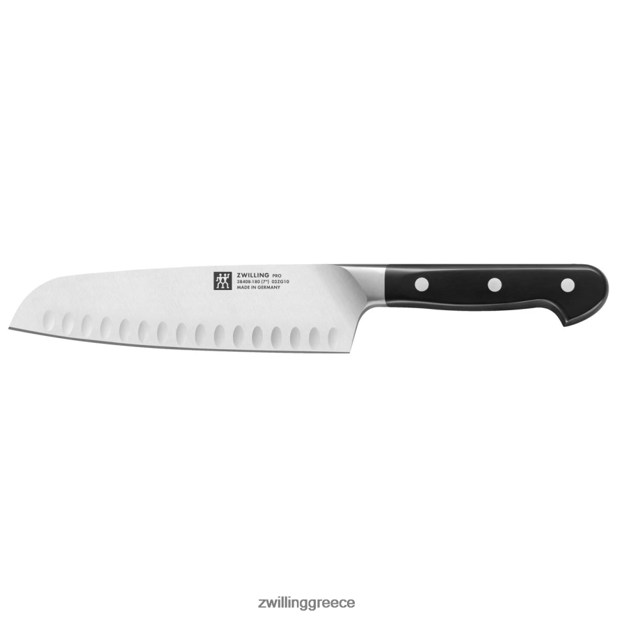 μαχαιρικά είδη Zwilling επαγγελματικό μαχαίρι σαντόκου 7 ιντσών με κούφια άκρη B8HF6V26